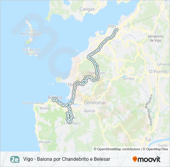 2E Bus Line Map