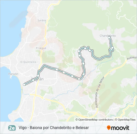 2E Bus Line Map