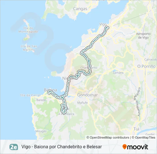 2E Bus Line Map