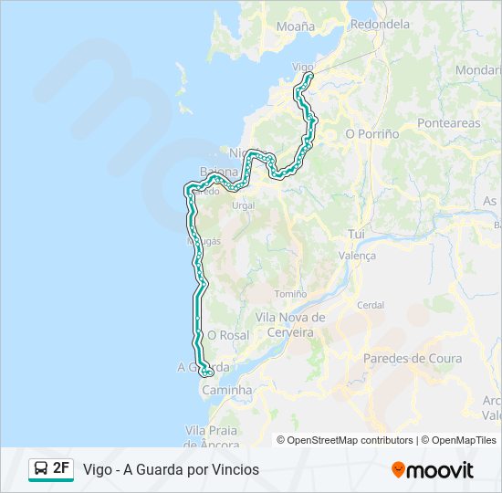 2F bus Line Map