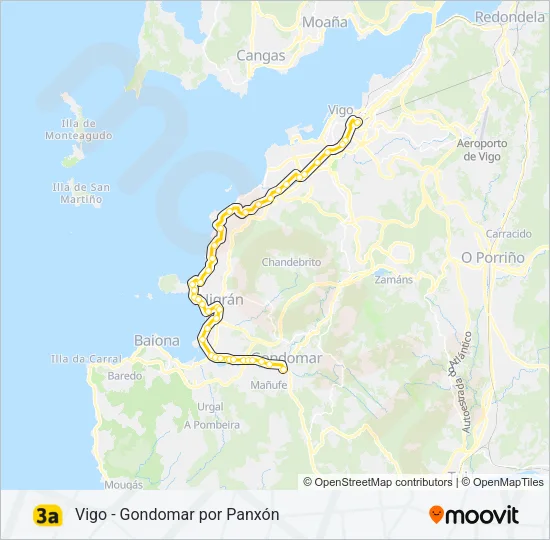 3A Bus Line Map
