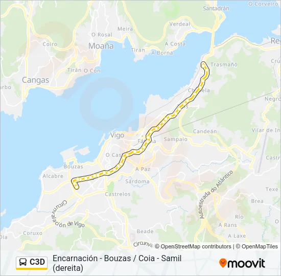 C3D Bus Line Map
