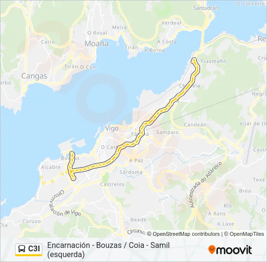 C3I Bus Line Map