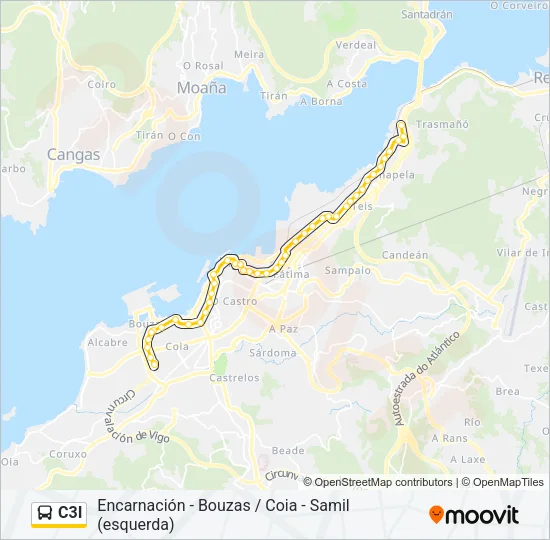 C3I Bus Line Map