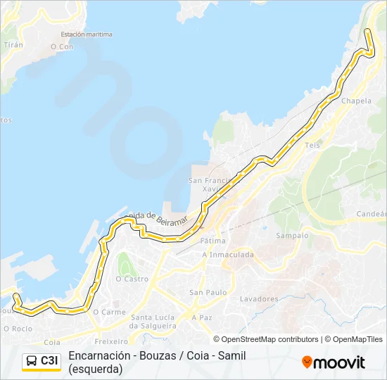 C3I Bus Line Map