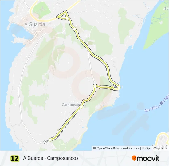 12 Bus Line Map