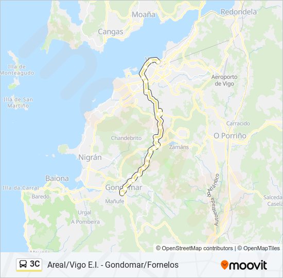 3C bus Line Map