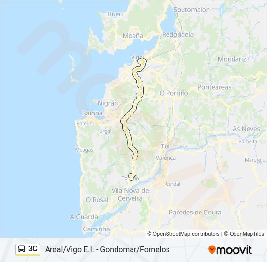 3C bus Line Map