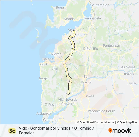 3C Bus Line Map