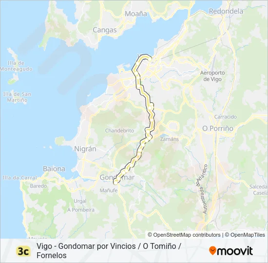 3C Bus Line Map