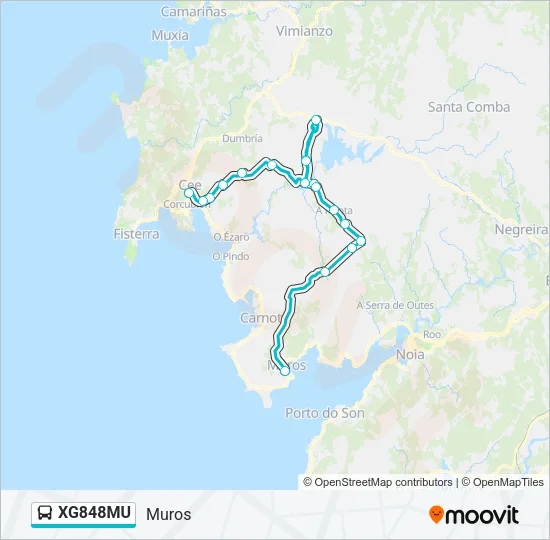 XG848MU Bus Line Map
