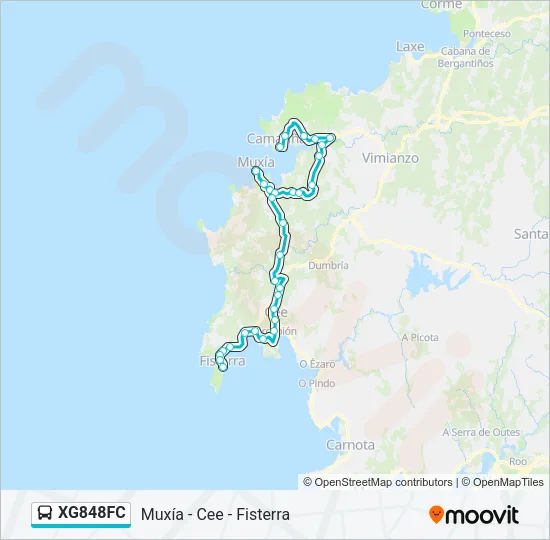 XG848FC Bus Line Map
