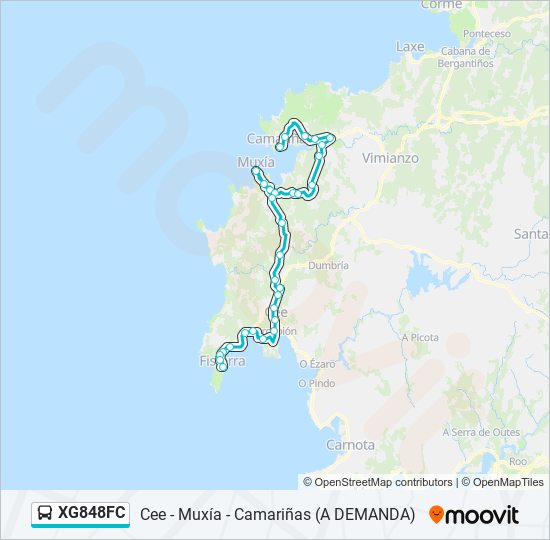 XG848FC bus Line Map