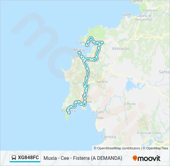 XG848FC Bus Line Map