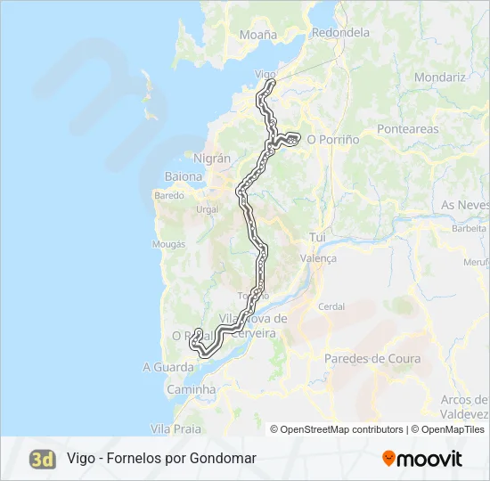 3D Bus Line Map