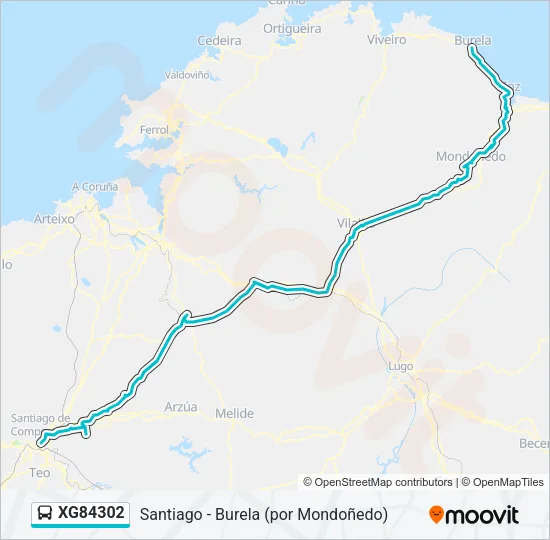 XG84302 Bus Line Map