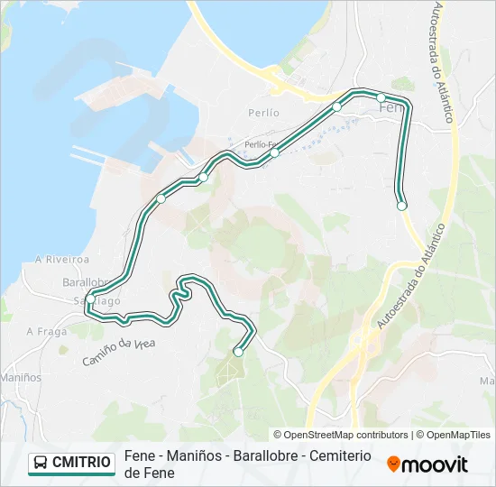CMITRIO Bus Line Map