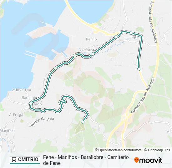 CMITRIO Bus Line Map