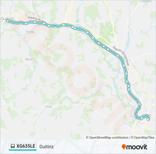 XG635LE Bus Line Map