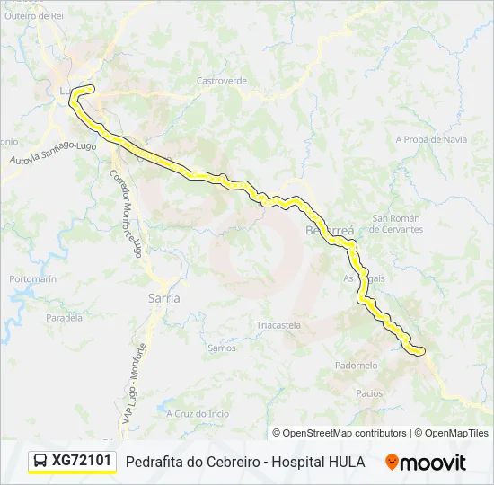 XG72101 Bus Line Map