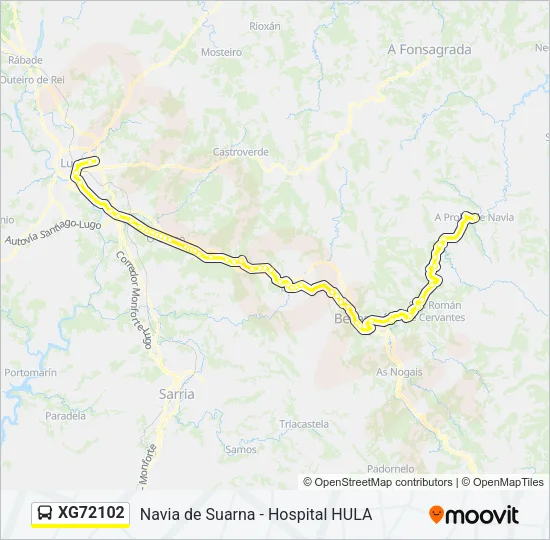XG72102 Bus Line Map