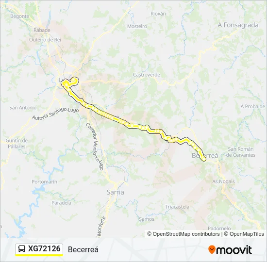 XG72126 Bus Line Map