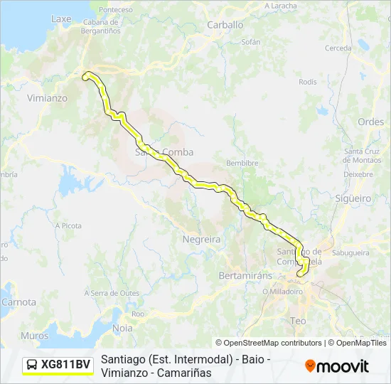 XG811BV Bus Line Map