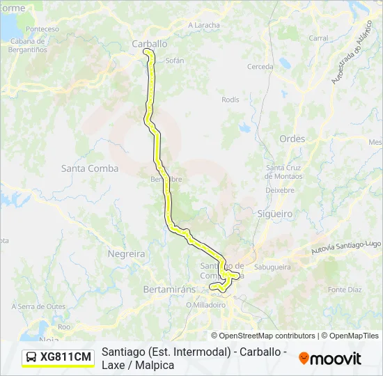 XG811CM Bus Line Map