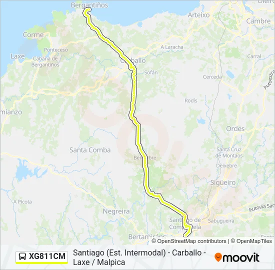 XG811CM Bus Line Map