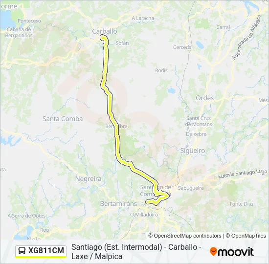 XG811CM Bus Line Map