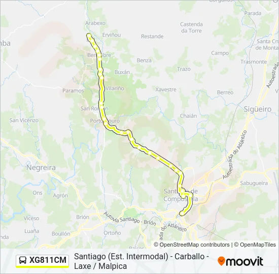 XG811CM Bus Line Map