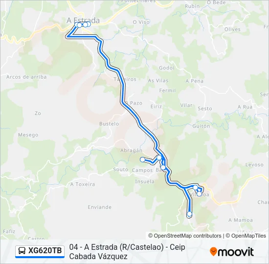 XG620TB Bus Line Map