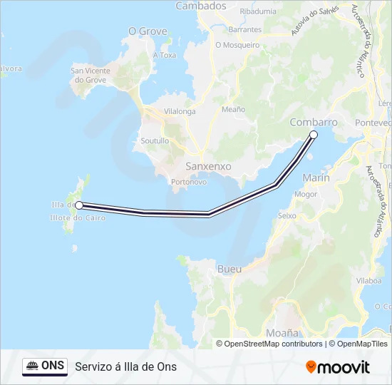 ONS Ferry Line Map