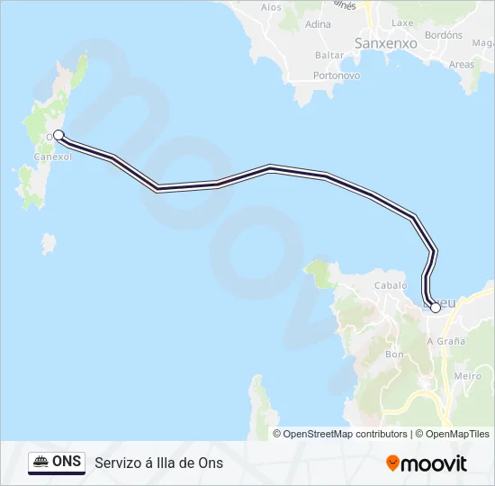 ONS Ferry Line Map