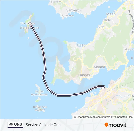 ONS Ferry Line Map