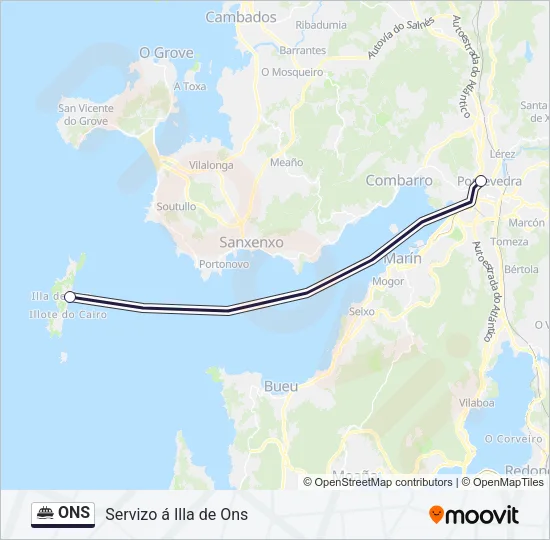ONS Ferry Line Map