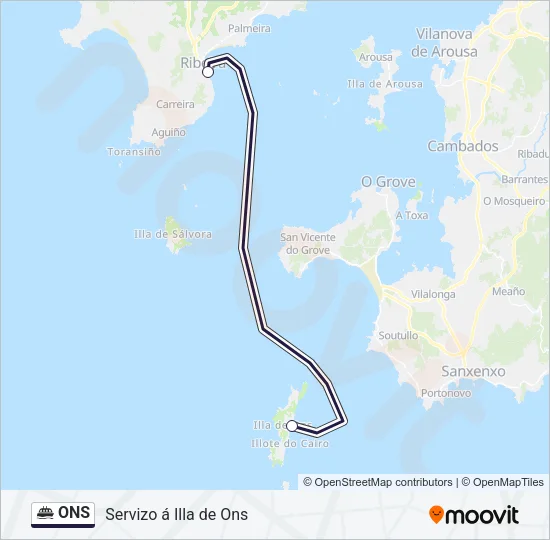 ONS Ferry Line Map