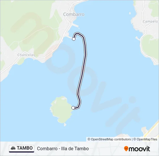 TAMBO Ferry Line Map