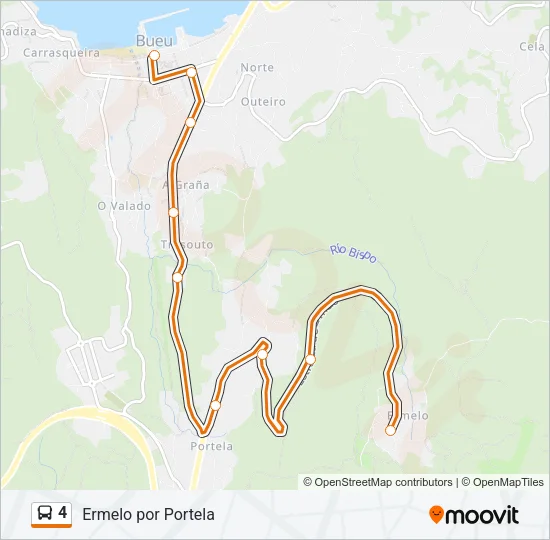 4 Bus Line Map