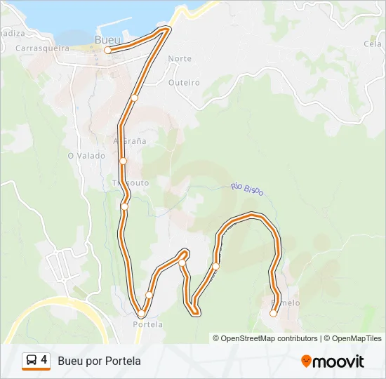 4 Bus Line Map