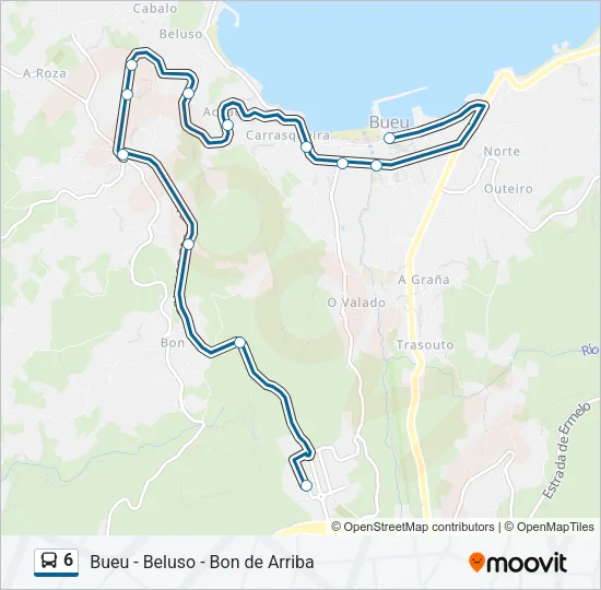 6 Bus Line Map
