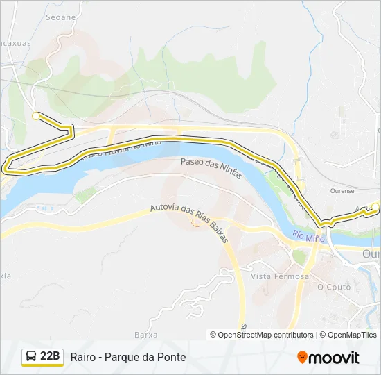22B Bus Line Map