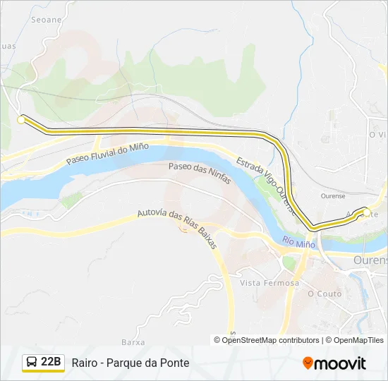 22B Bus Line Map
