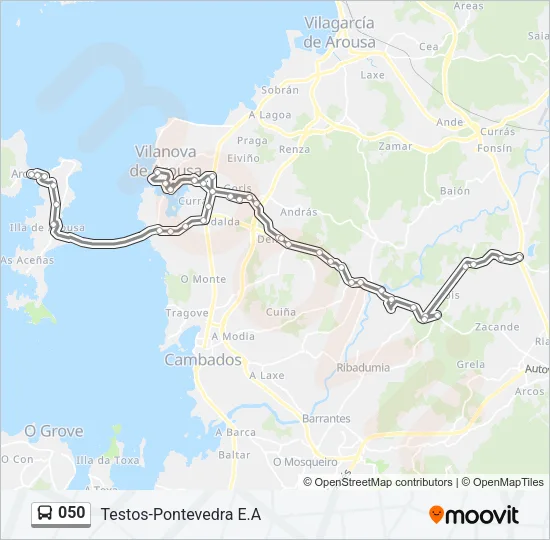 050 Bus Line Map