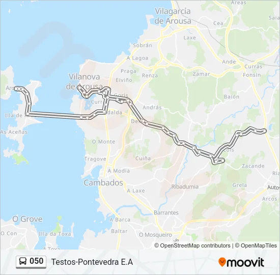 050 Bus Line Map