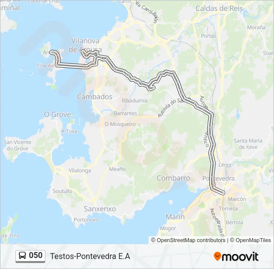 050 Bus Line Map