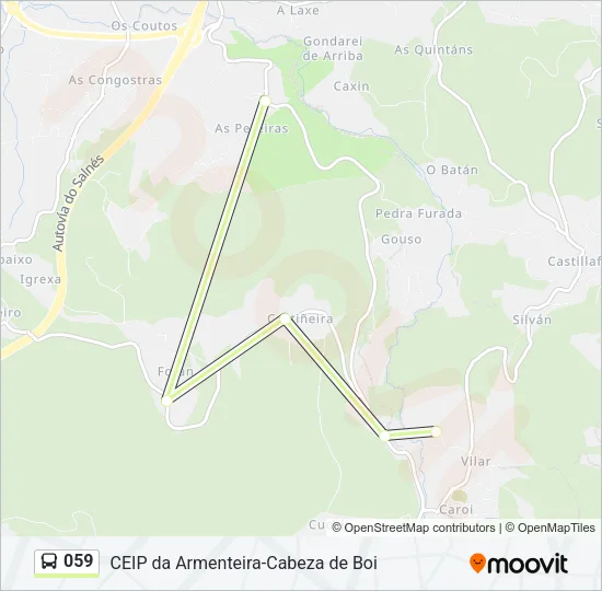 059 Bus Line Map