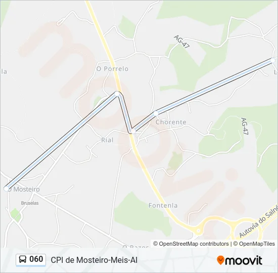 060 Bus Line Map