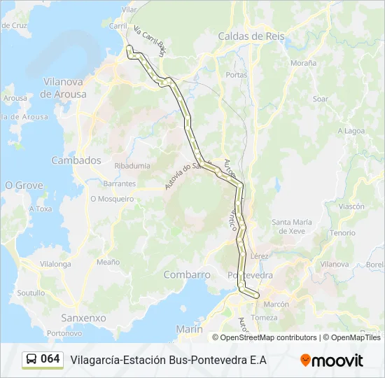 064 Bus Line Map