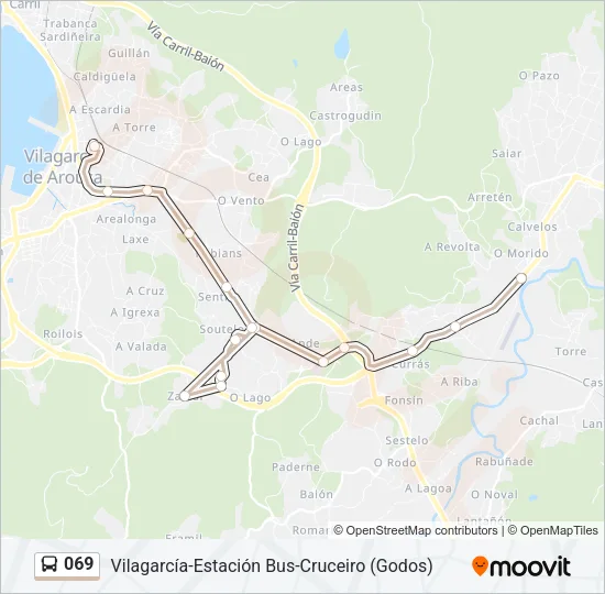 069 Bus Line Map